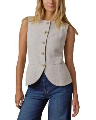 Faherty Sun Strider Linen Vest
