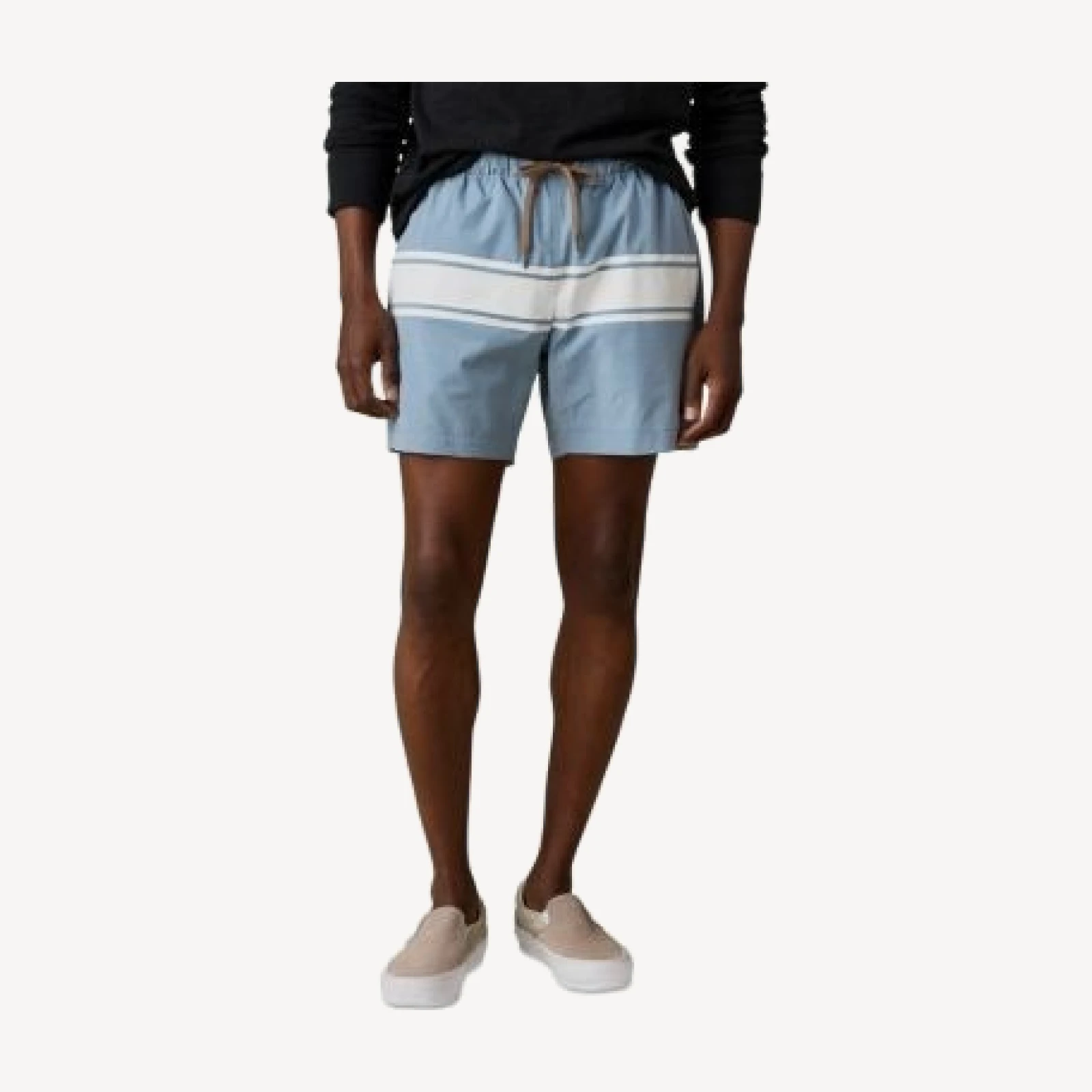 Faherty All Day Classic Fit 6 Bold Stripe Swim Trunks