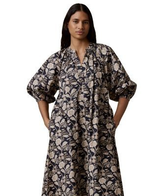 Faherty Coastal Poplin Kaia Dress