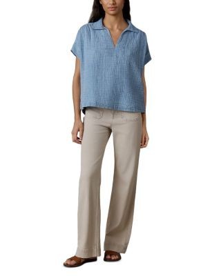 Faherty Dune Cotton Gauze Zoe Top