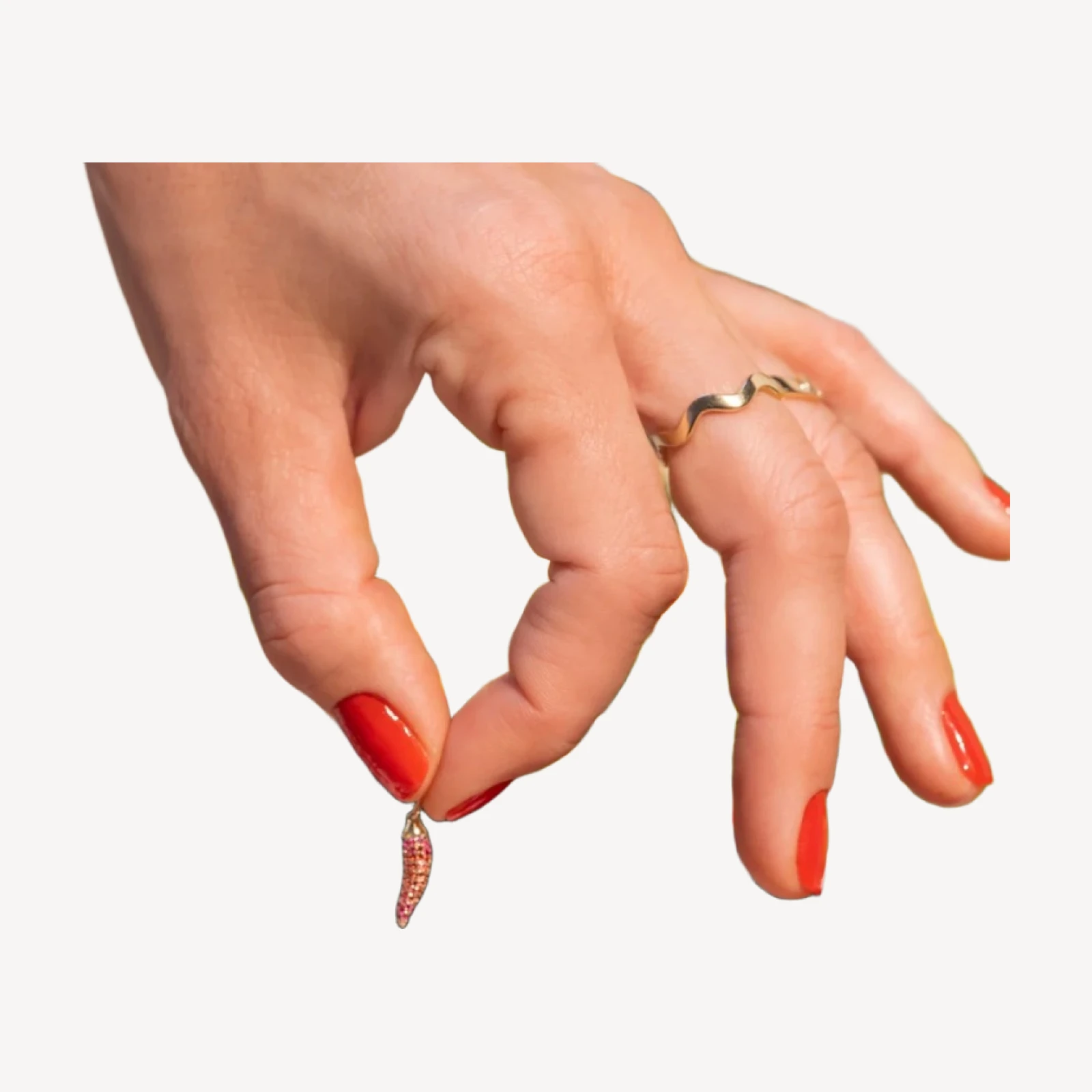 Pavé Chili Pepper Charm