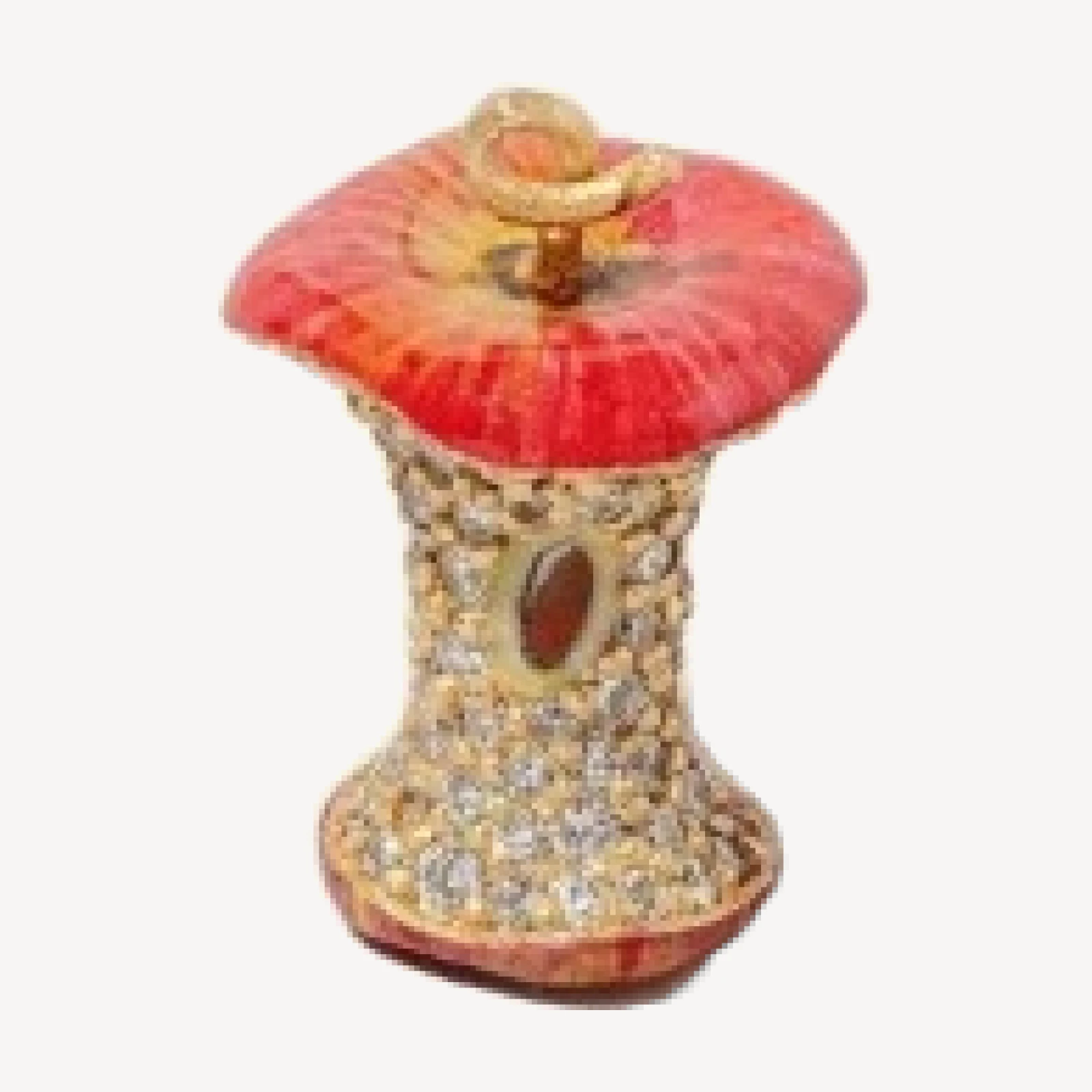 Red Apple Core Charm