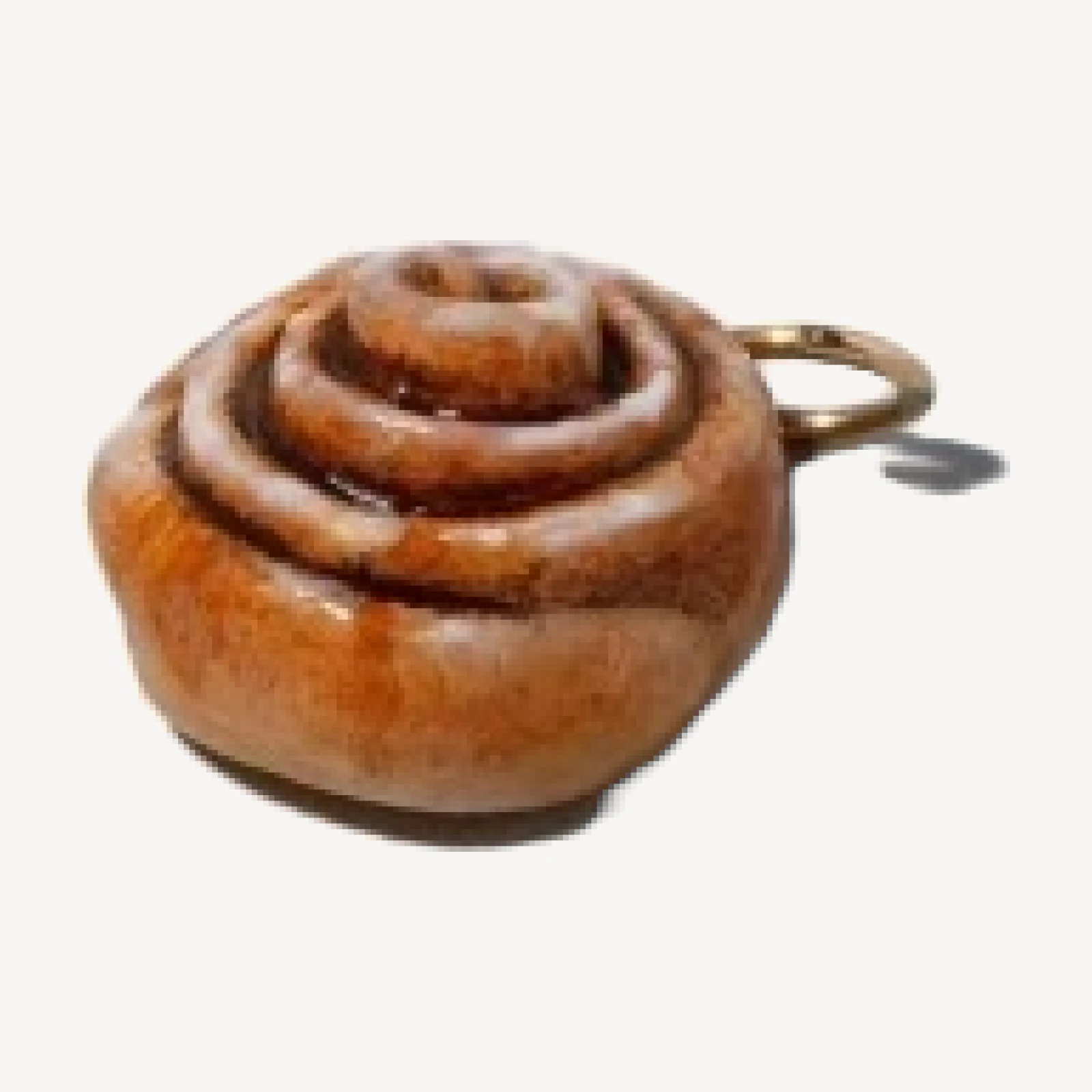 Glazed Cinnamon Roll Charm