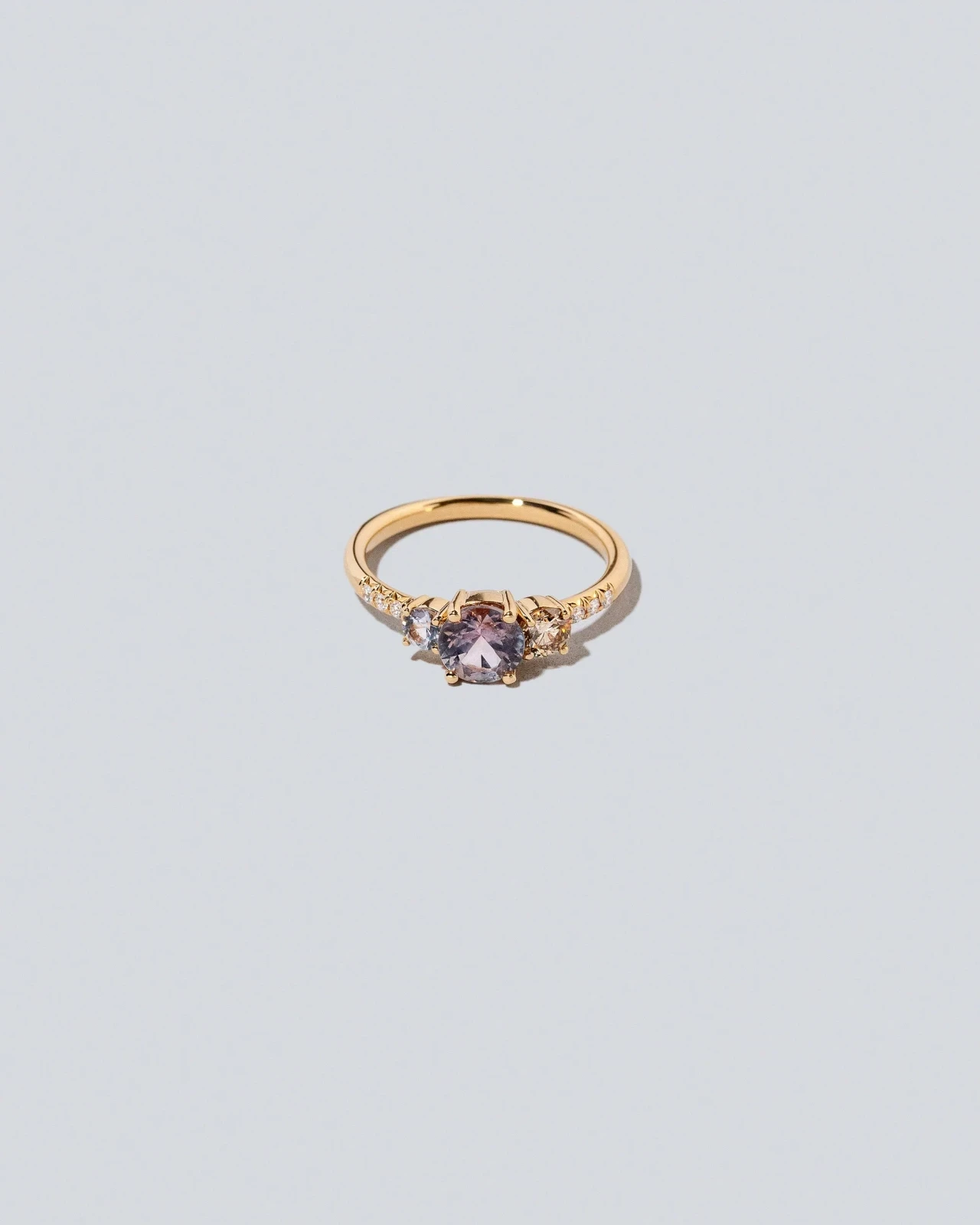 Orion Ring - Purple Sapphire & Champagne Diamond