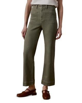 Faherty Stretch Terry Patch Pocket Ankle Pants