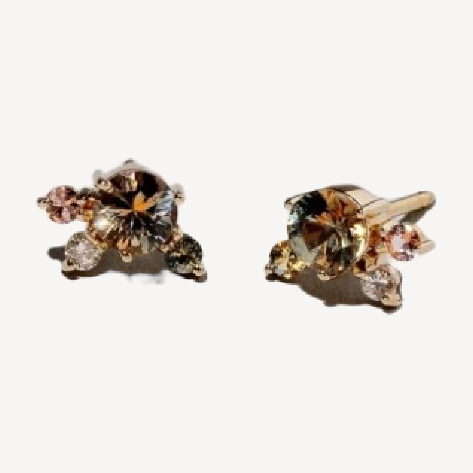 Cluster Stud Earrings - Kaleidoscope Sapphire