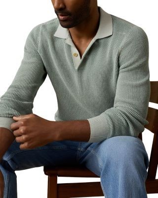 Faherty Long Sleeve Sunwashed Sweater Polo