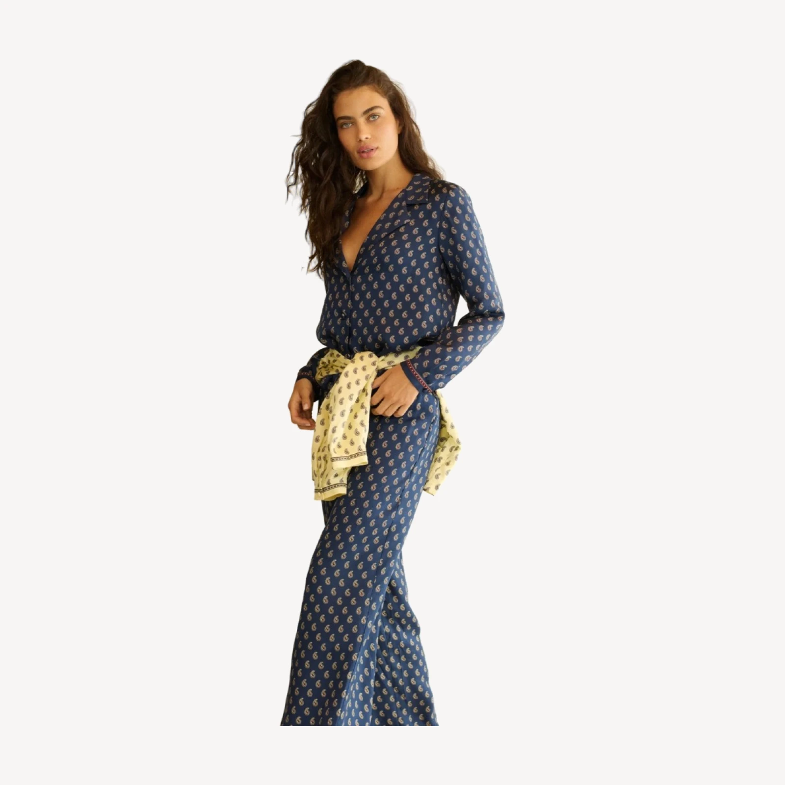 ELENE TOP -- BLEU TAORMINA PAISLEY