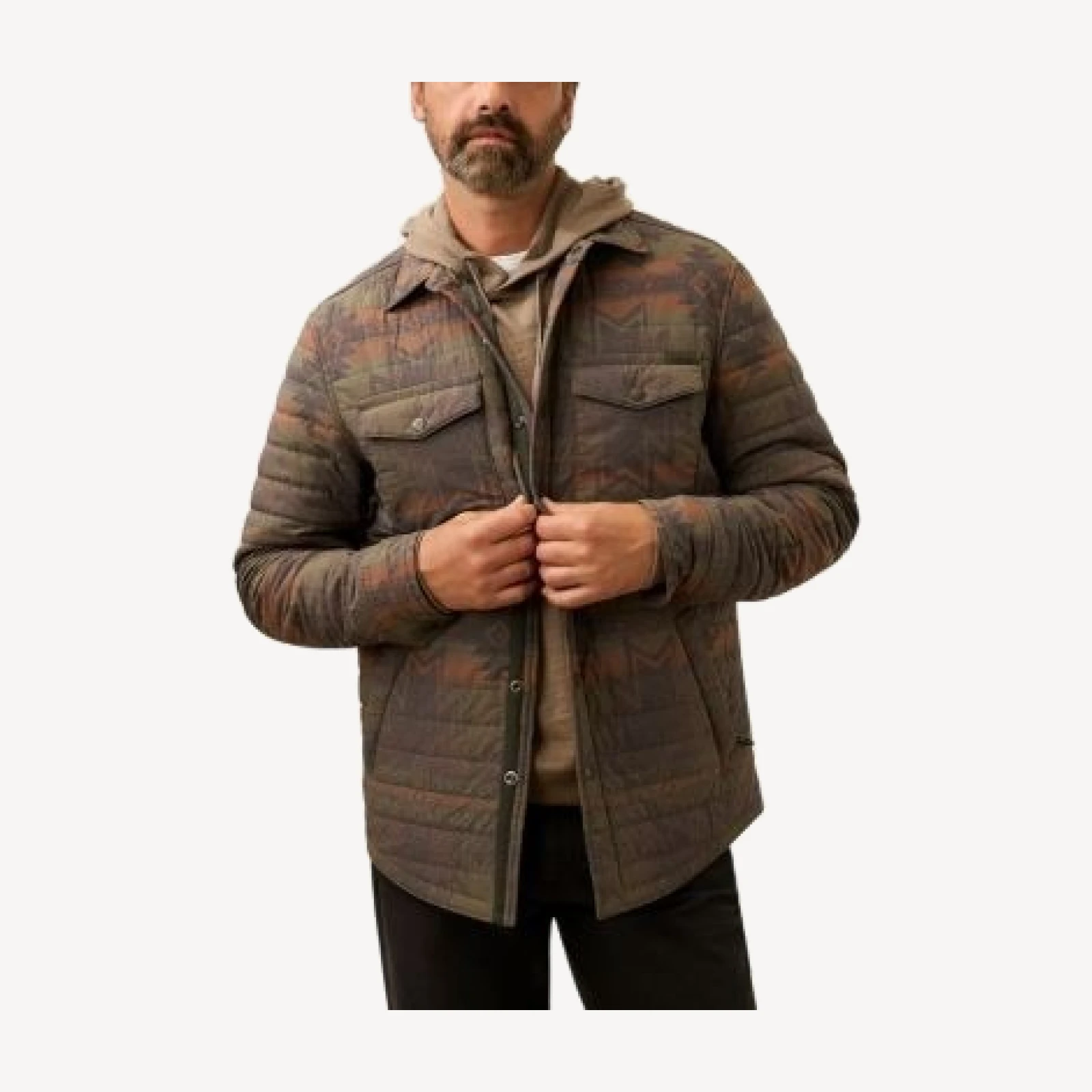 Faherty Men's Good Feather Horizon Patterned Jacket
