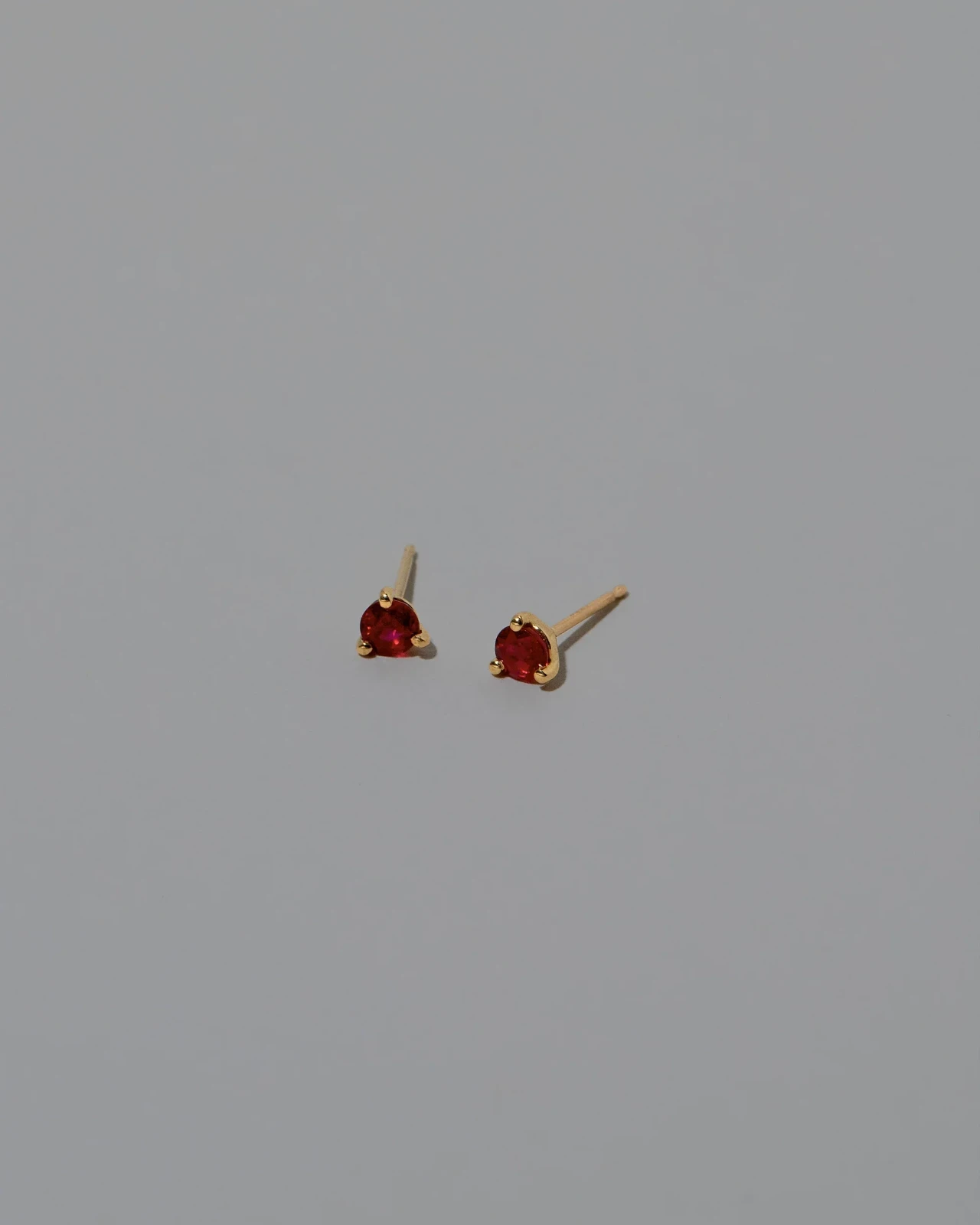 Martini Stud Earrings - Ruby