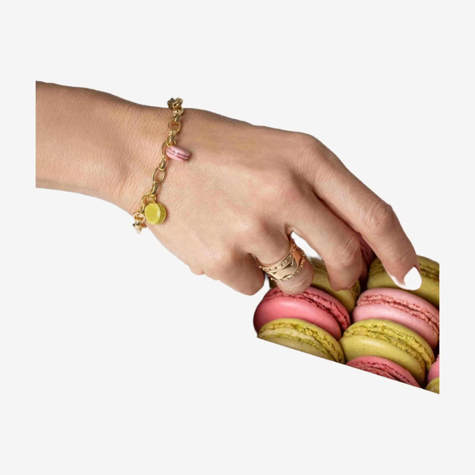 Macaron Charm - Rose