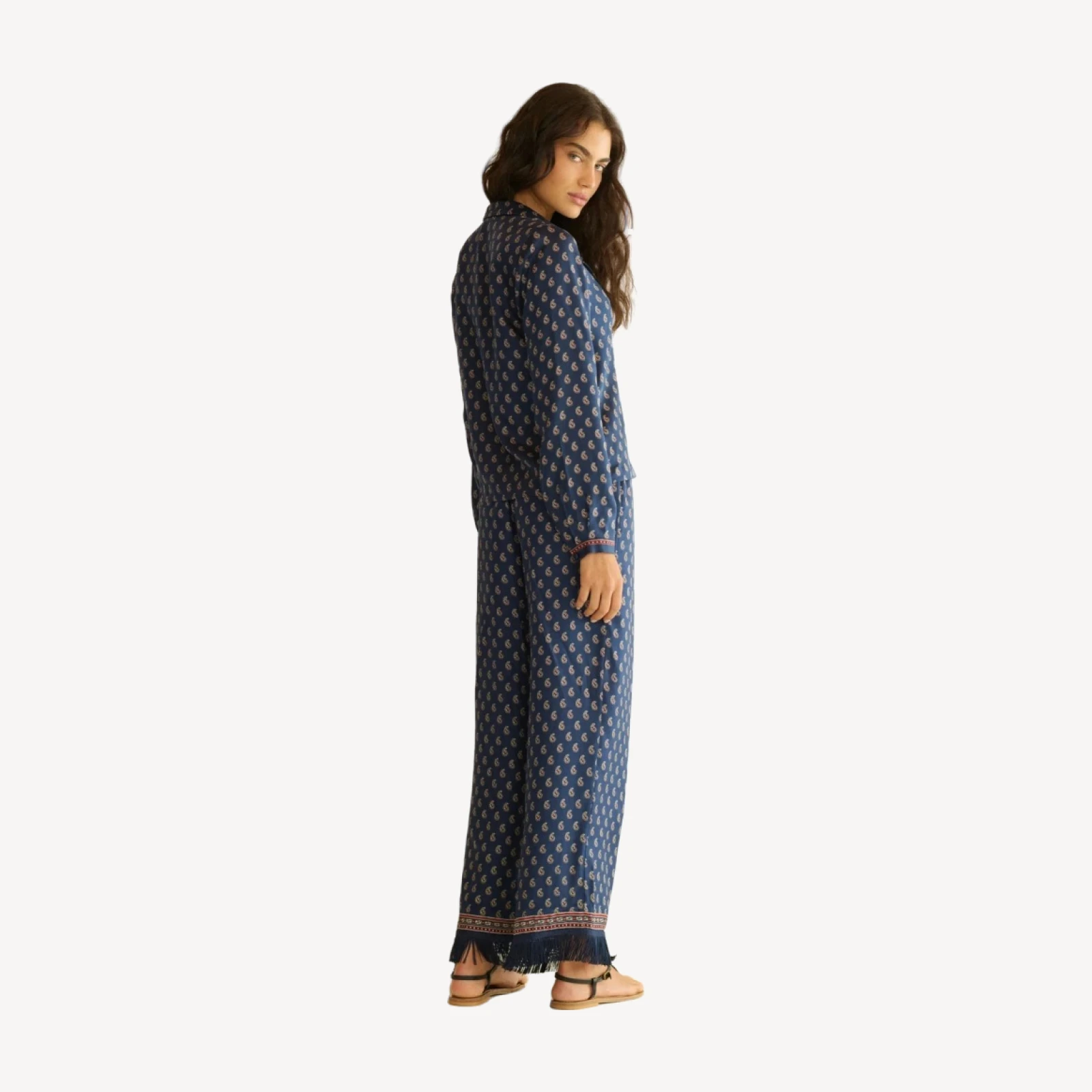 ELENE TOP -- BLEU TAORMINA PAISLEY