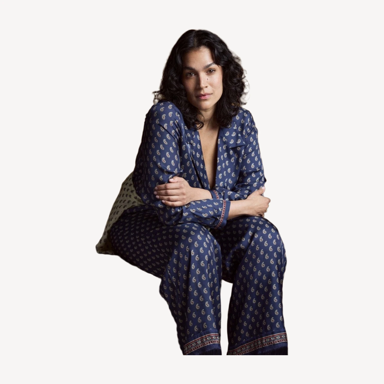ELENE TOP -- BLEU TAORMINA PAISLEY