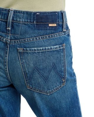 Mother The Rambler Skimp Mid Rise Straight Jeans in Call Me Wild