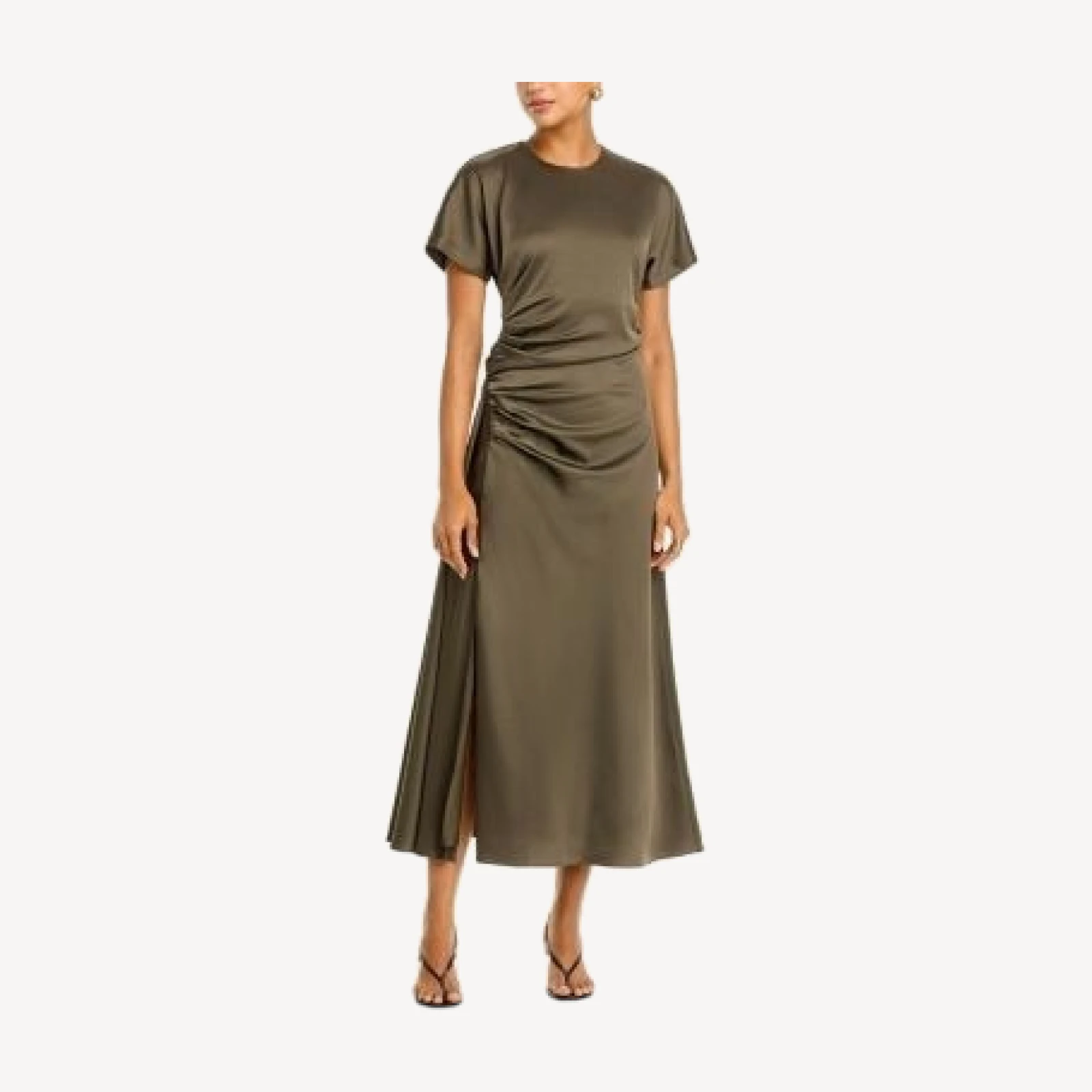 Simkhai Marabella Draped Midi Dress