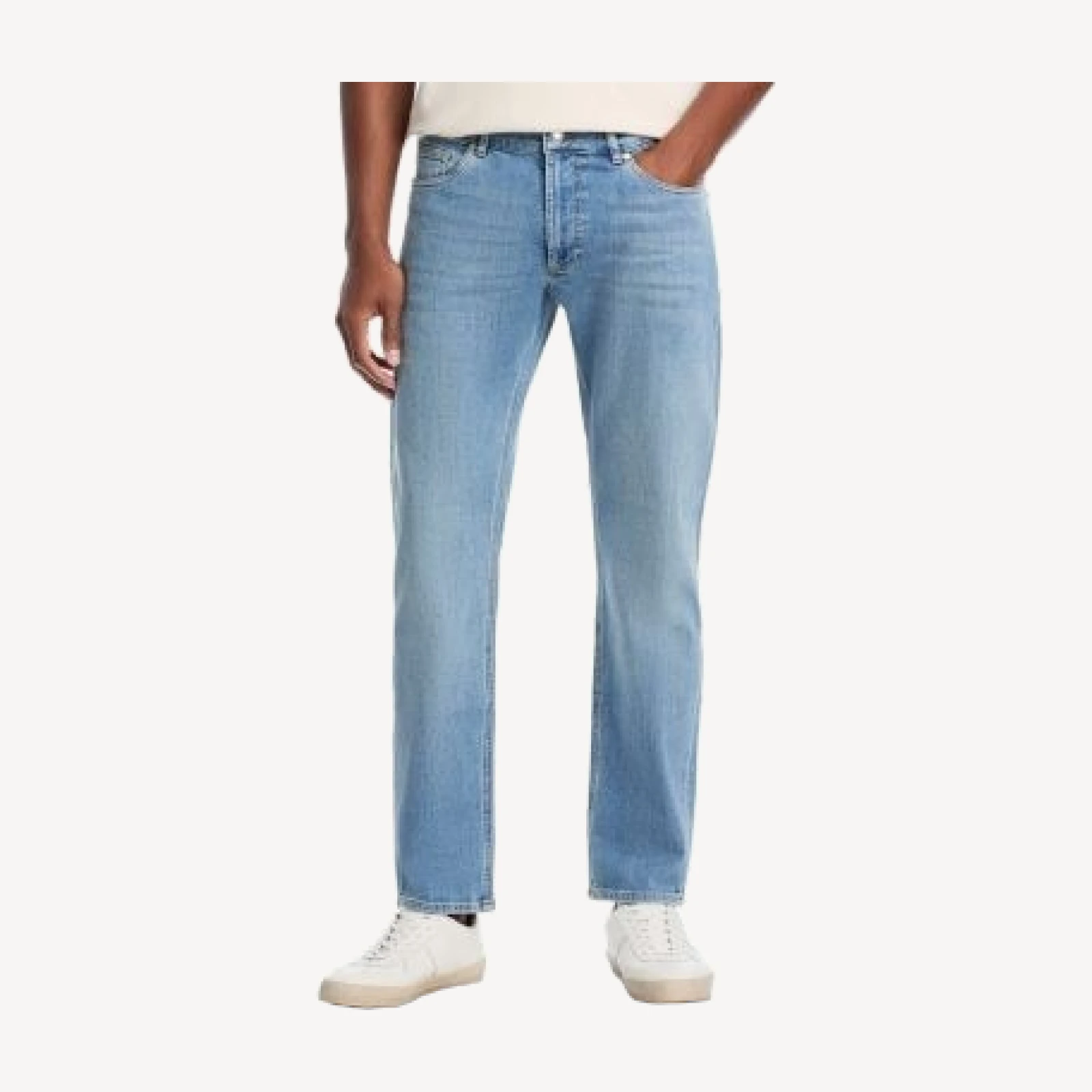 Peter Millar Vintage Regular Fit Jeans in Stone Wash