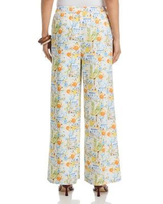 Aqua Beach Vacation Wide Leg Pants - Exclusive