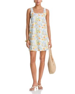 Aqua Beach Vacation Mini Dress - Exclusive
