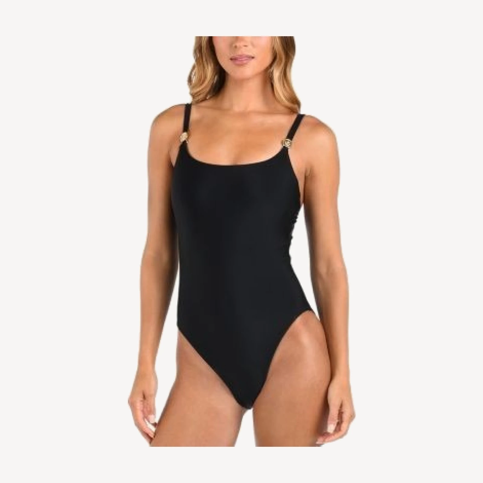 L'Agence Remi Solid Basic Lingerie One Piece Swimsuit