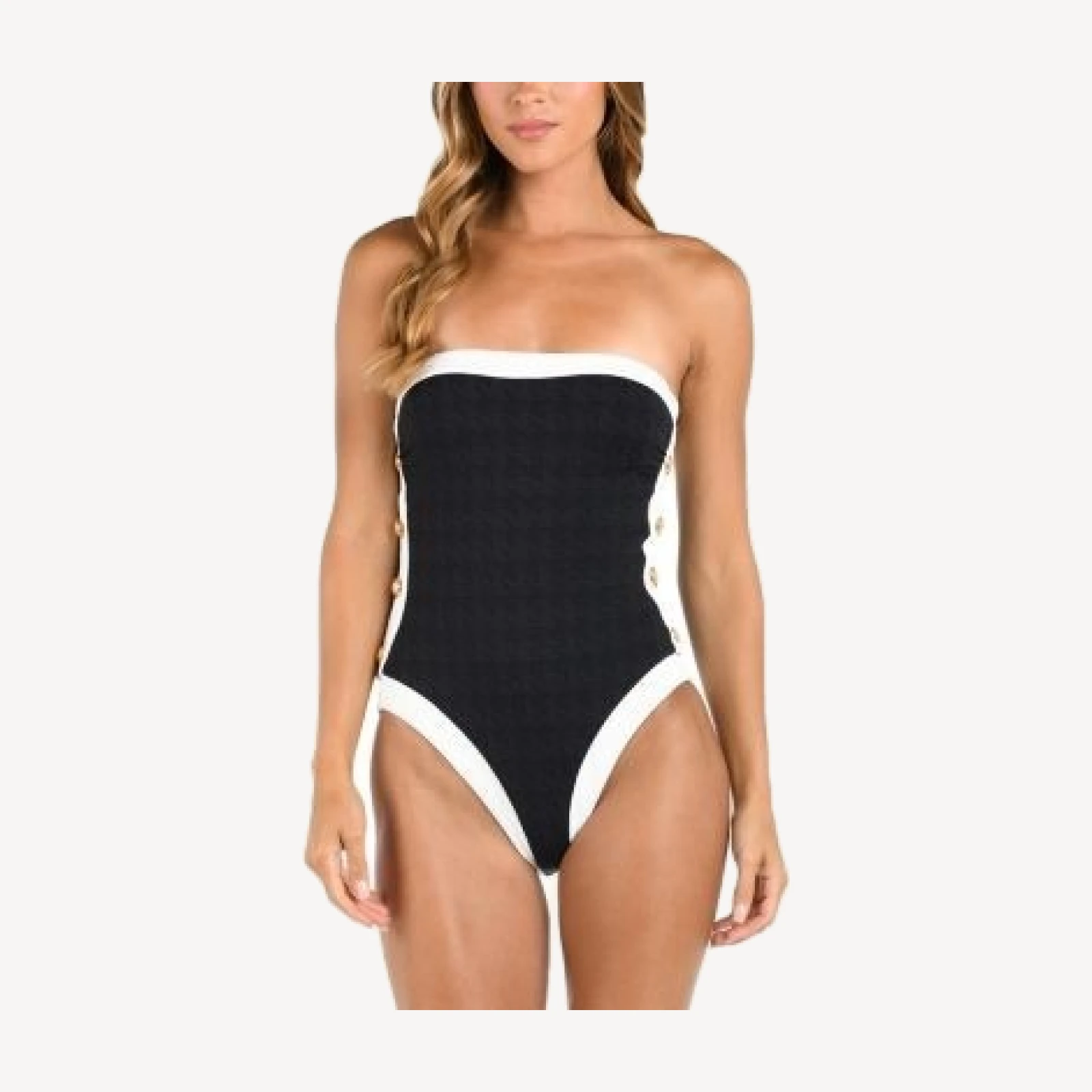 L'Agence Tory Bandeau One Piece Swimsuit