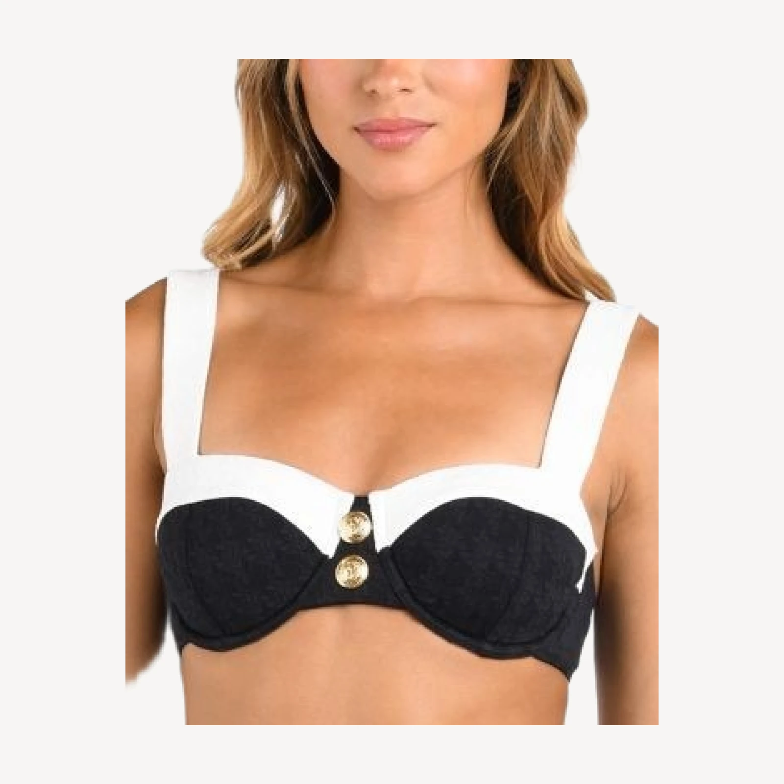 L'Agence Alexandria Color Blocked Bikini Top
