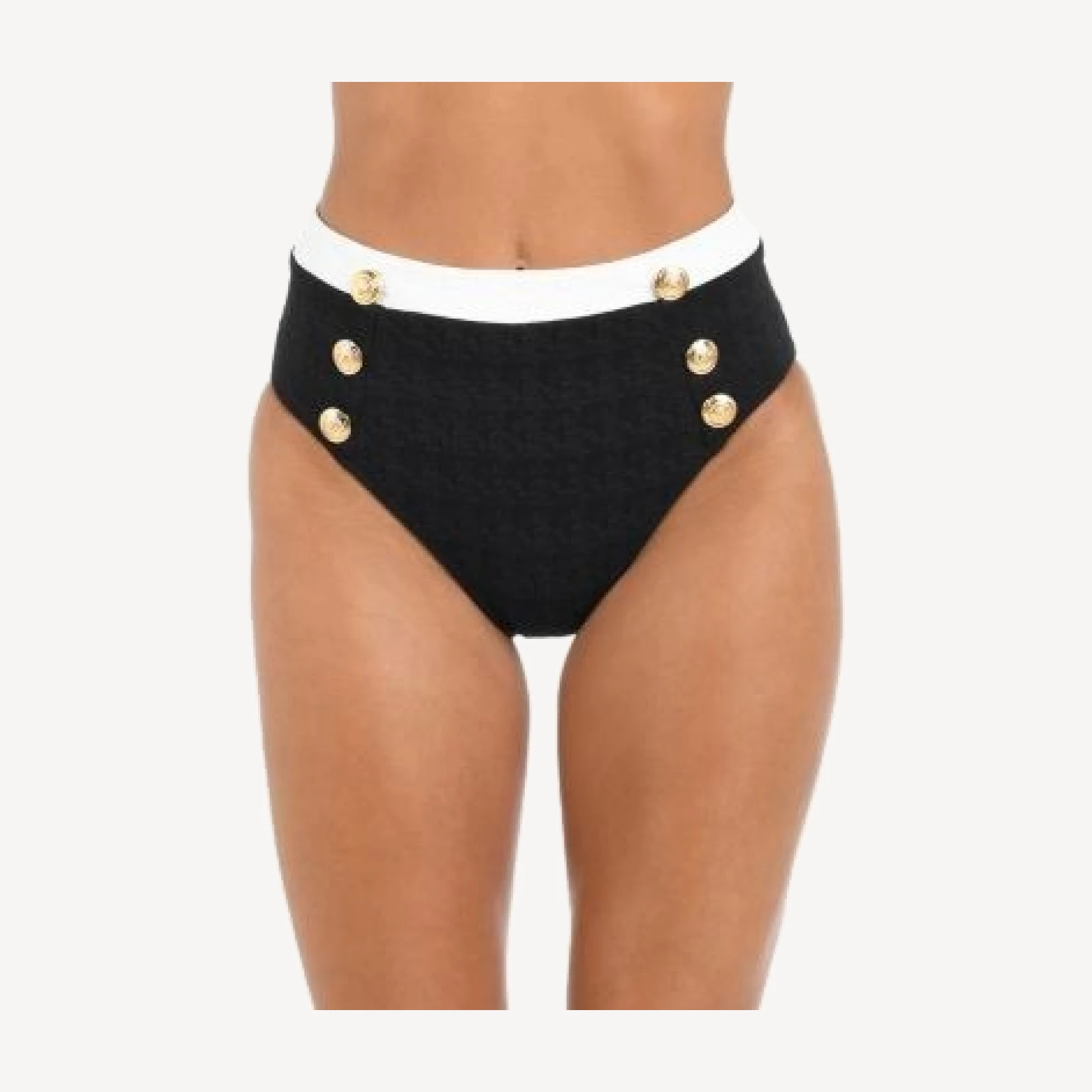 L'Agence Vanessa Color Blocked Bikini Bottoms