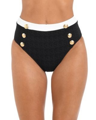 L'Agence Vanessa Color Blocked Bikini Bottoms