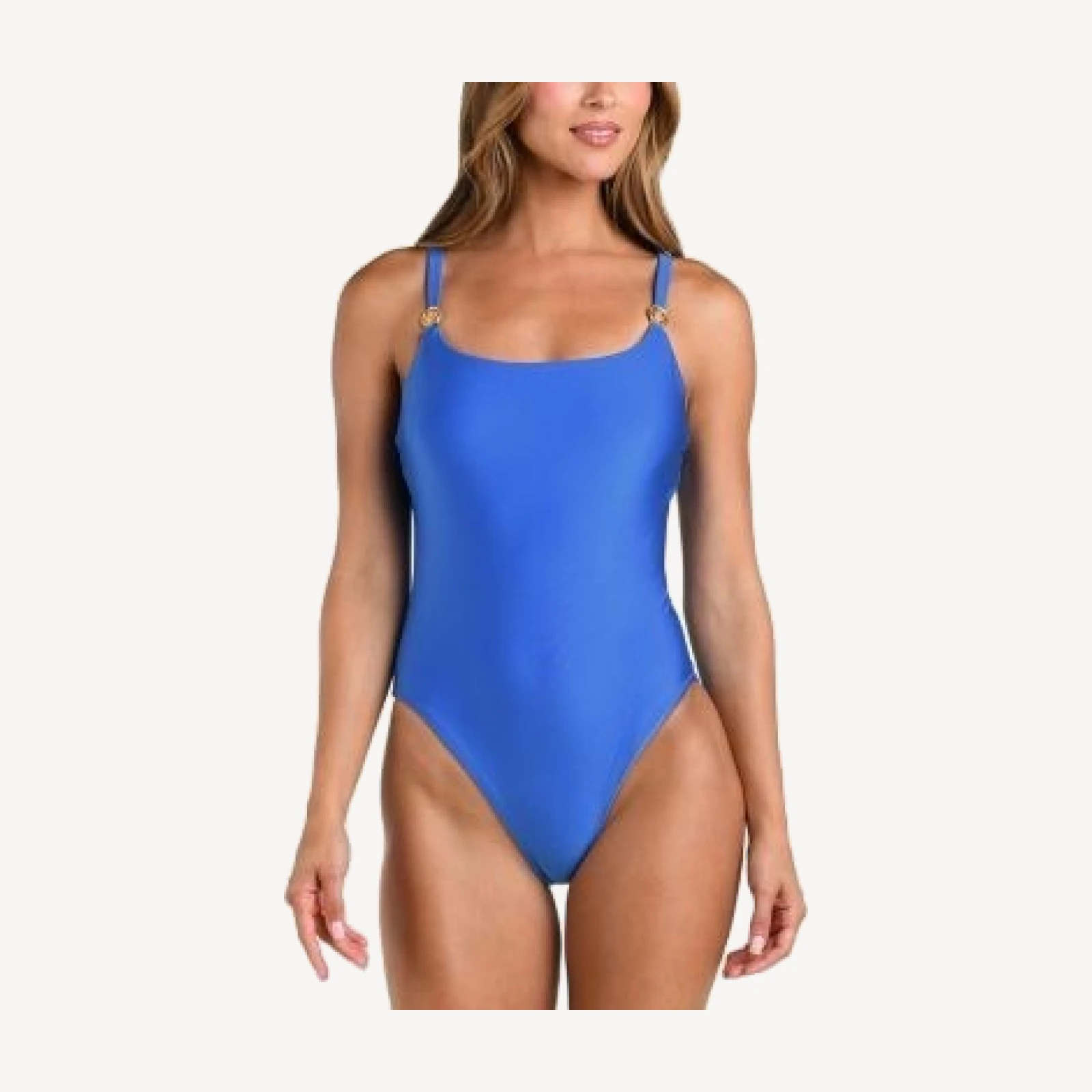 L'Agence Remi Shimmer Basic One Piece Swimsuit