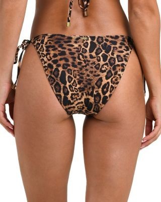 L'Agence Britt Patch Leopard Tie Side Bikini Bottom