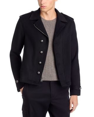 John Varvatos Graham Zip Short Peacoat