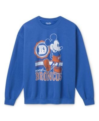 Junk Food Clothing Unisex Nfl Denver Broncos Mickey Crew Fleece