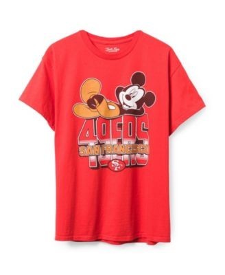 Junk Food Clothing Unisex San Francisco 49ers Mickey Kick Back Tee
