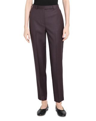 Theory Wool High Waisted Tapered Pants