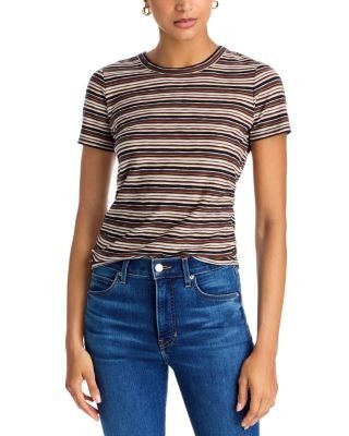 Veronica Beard Remus Striped Cotton Tee
