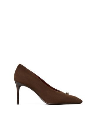 Tory Burch Women's Pierced Suede High Heel Pumps, photo 2
