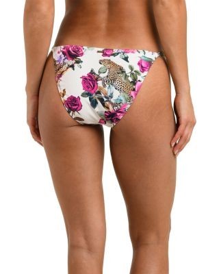 L'Agence Violet Rose Chain Trim Bikini Bottom