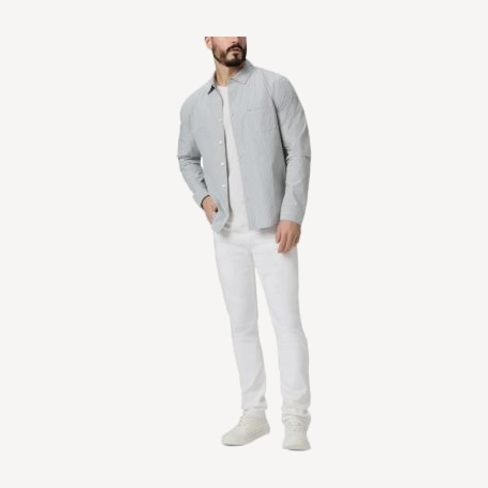 Paige Lennox Slim Fit Jeans in Icecap