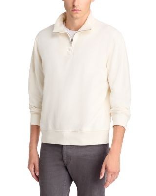 rag & bone Washed Cotton Terry Quarter Zip Sweatshirt