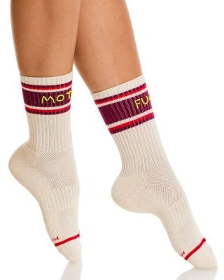 Mother Baby Steps Striped Cuff Socks