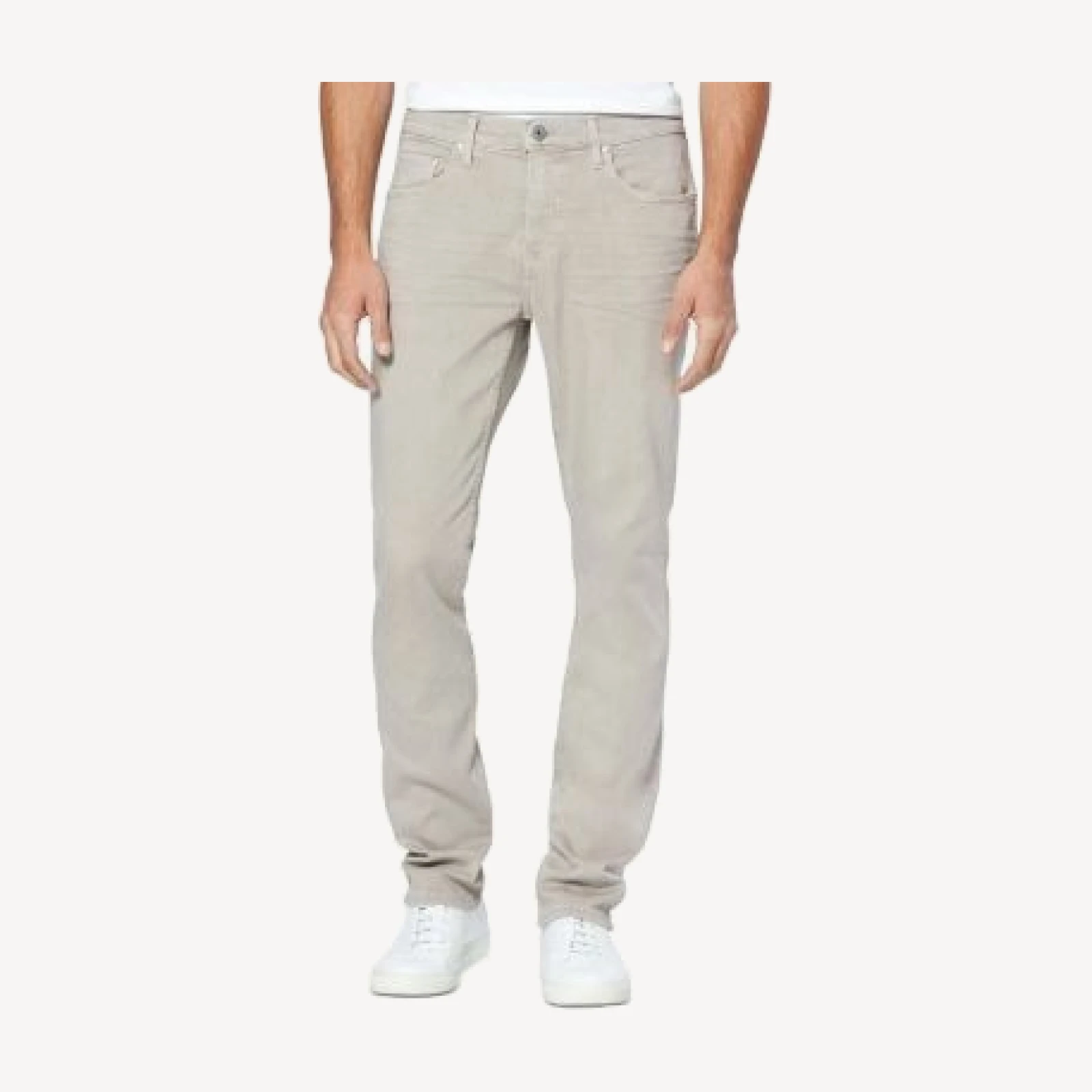 Paige Federal Slim Straight Jeans in Aged Beige
