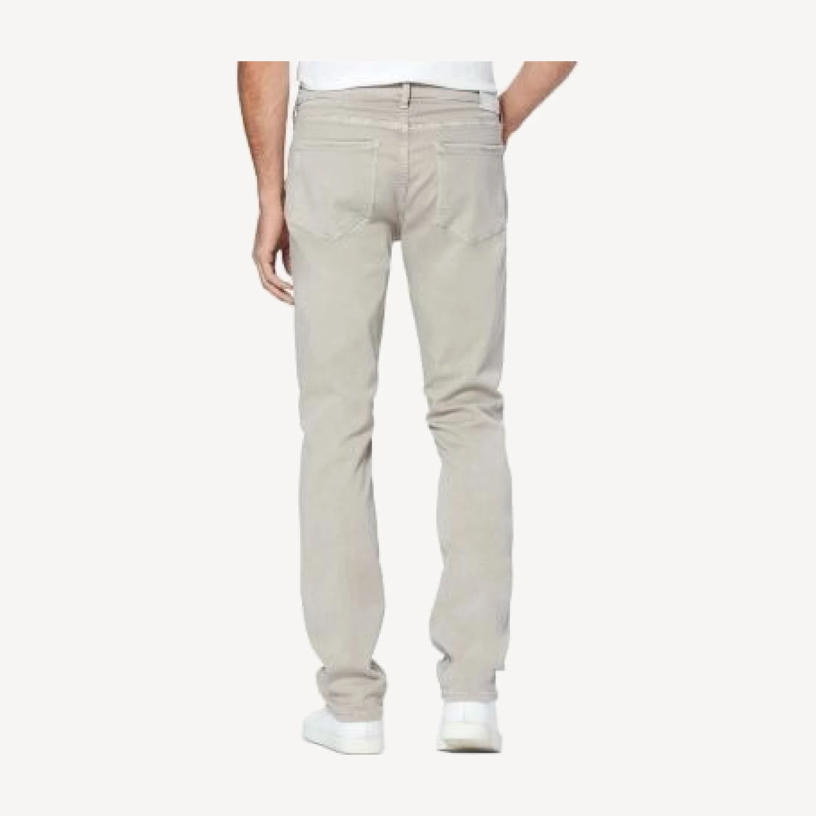 Paige Federal Slim Straight Jeans in Aged Beige