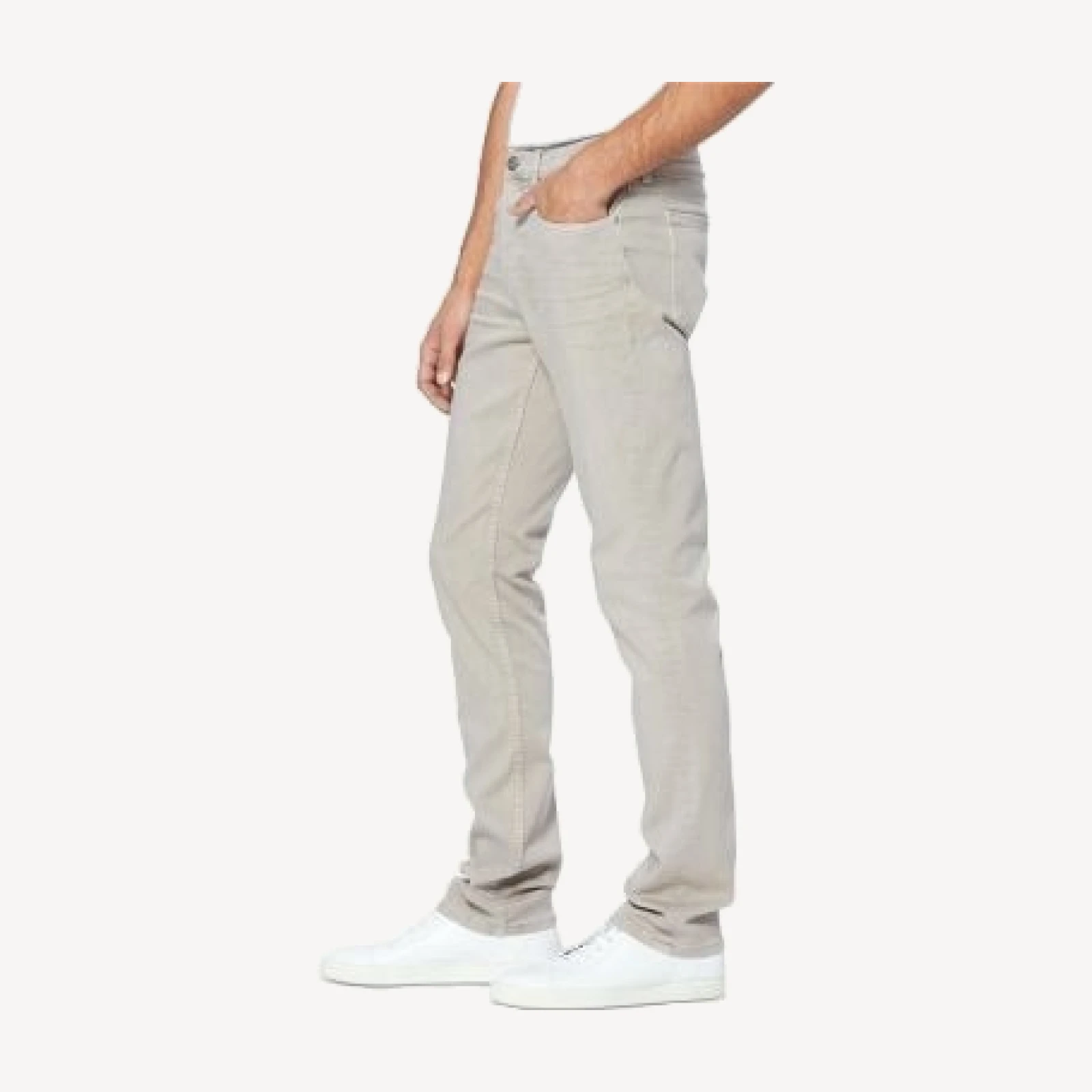Paige Federal Slim Straight Jeans in Aged Beige