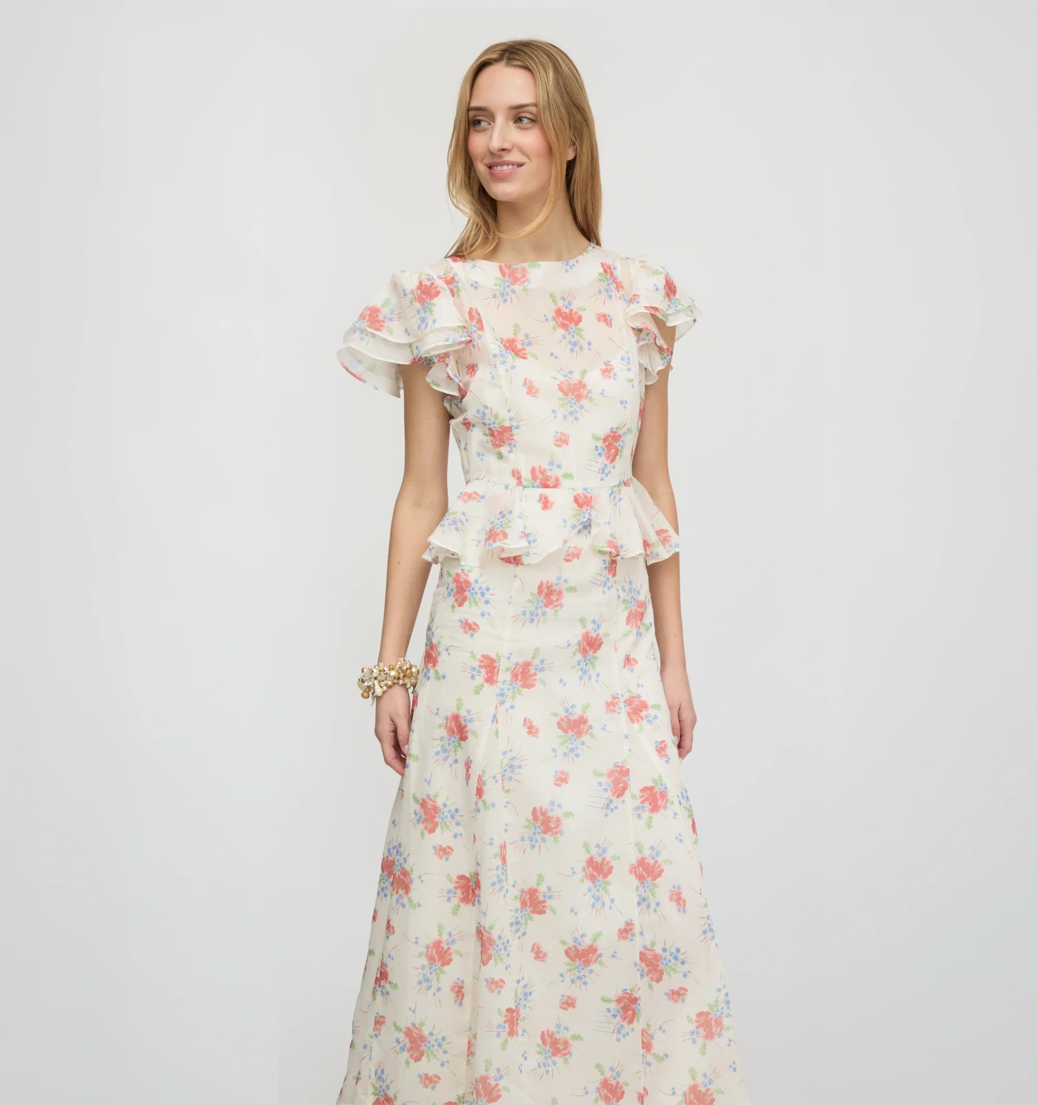 The Halston Dress - Sunburst Blossoms
