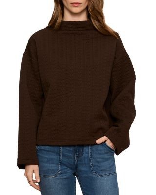 Sanctuary Sadie Quilted Funnel Neck Pullover