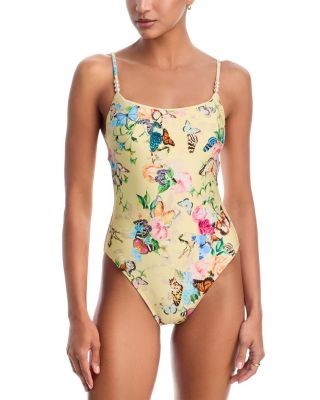 L'Agence Remi Butterflies One Piece Swimsuit