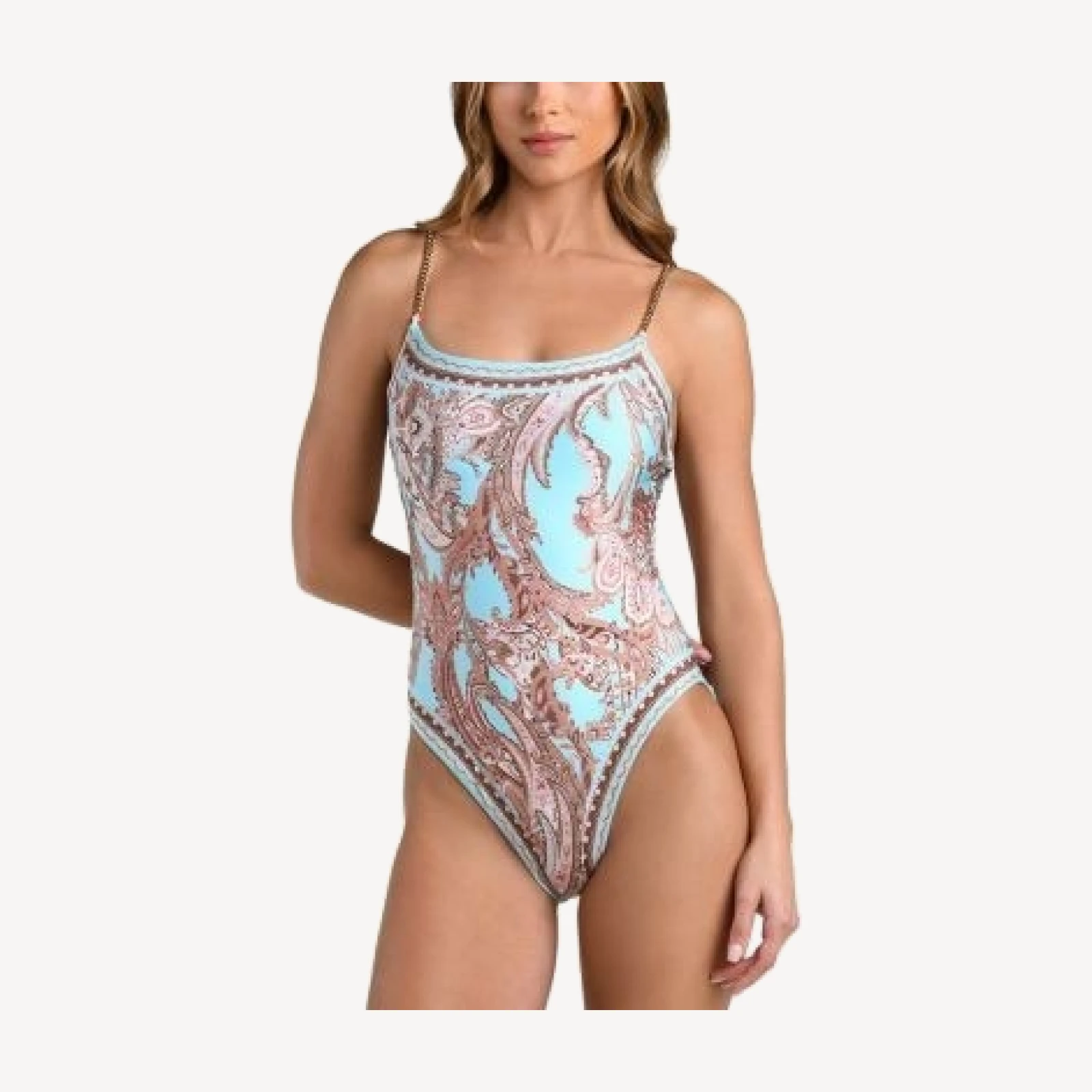 L'Agence Remi Traditional Paisley One Piece Swimsuit