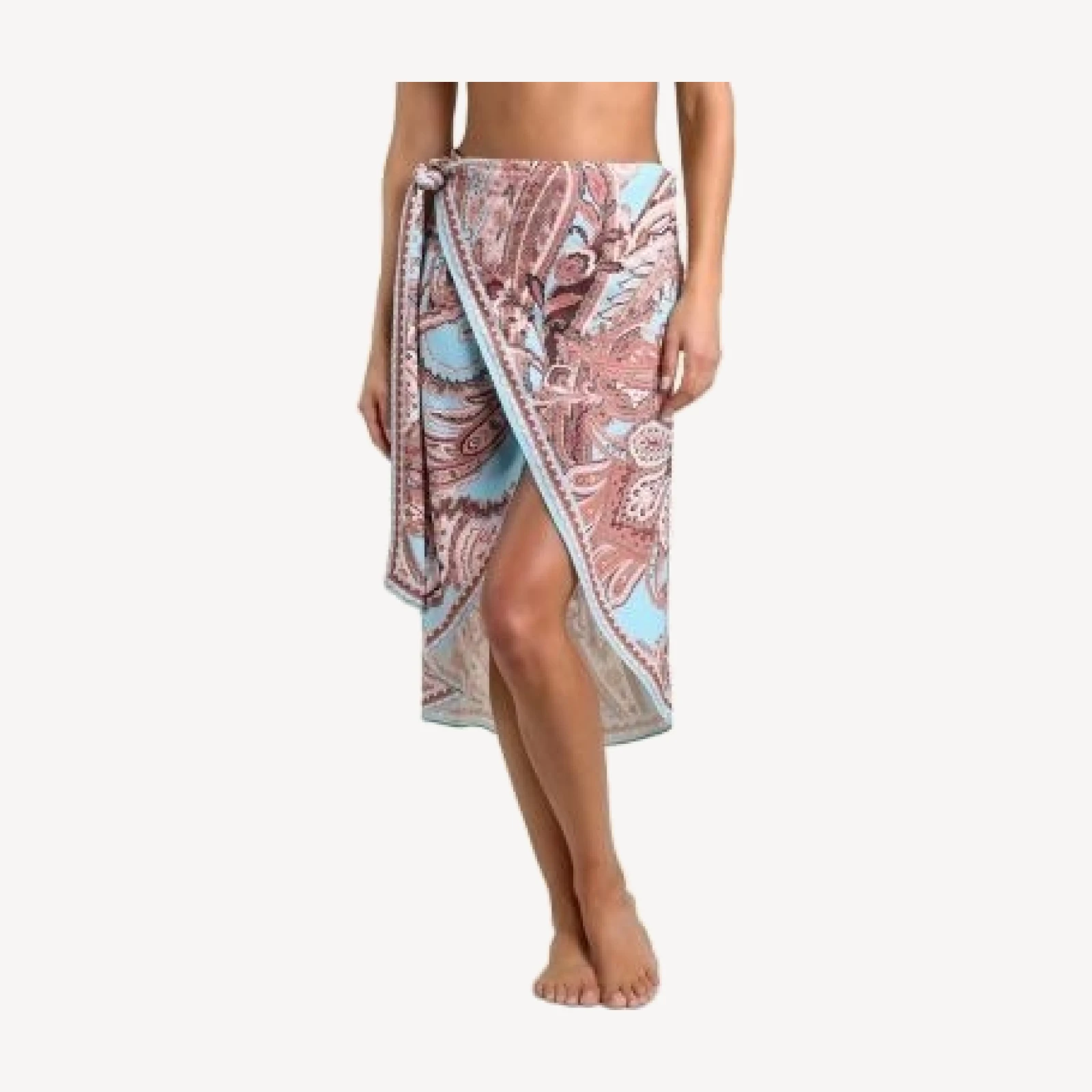 L'Agence Marena Traditional Paisley Sarong Cover Up