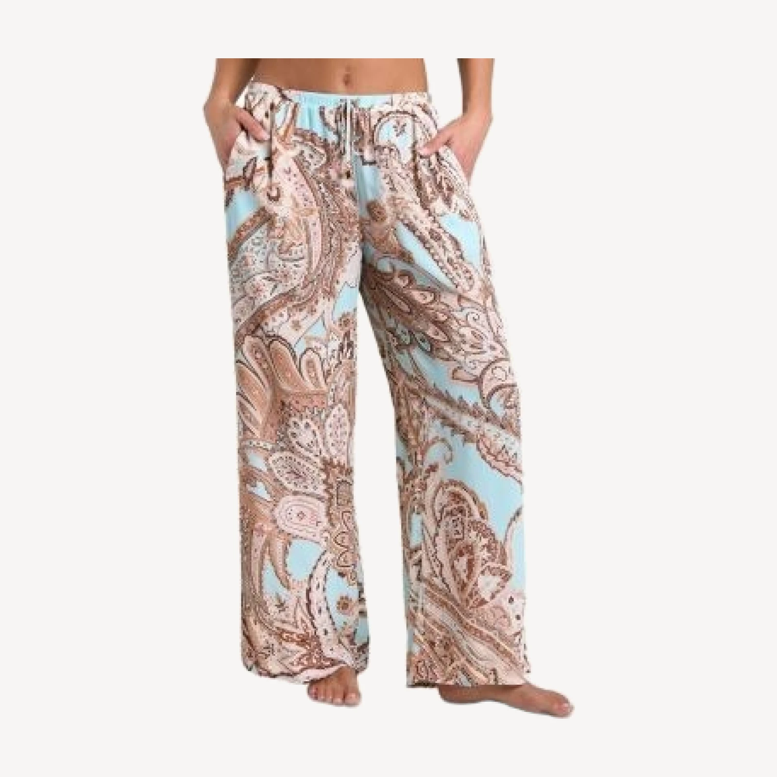 L'Agence Geraldine Traditional Paisley Cover Up Pants