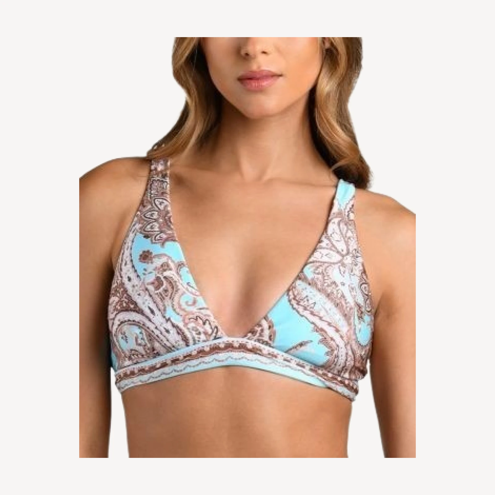 L'Agence Lexi Traditional Paisley Bikini Top