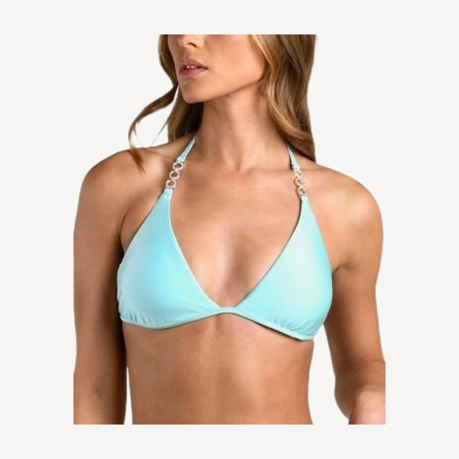 L'Agence Annabelle Ring Solids Halter Bikini Top
